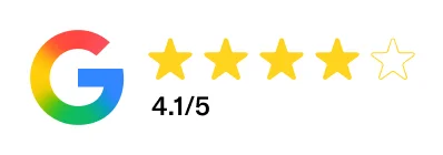 Google Reviews — 4.1/5