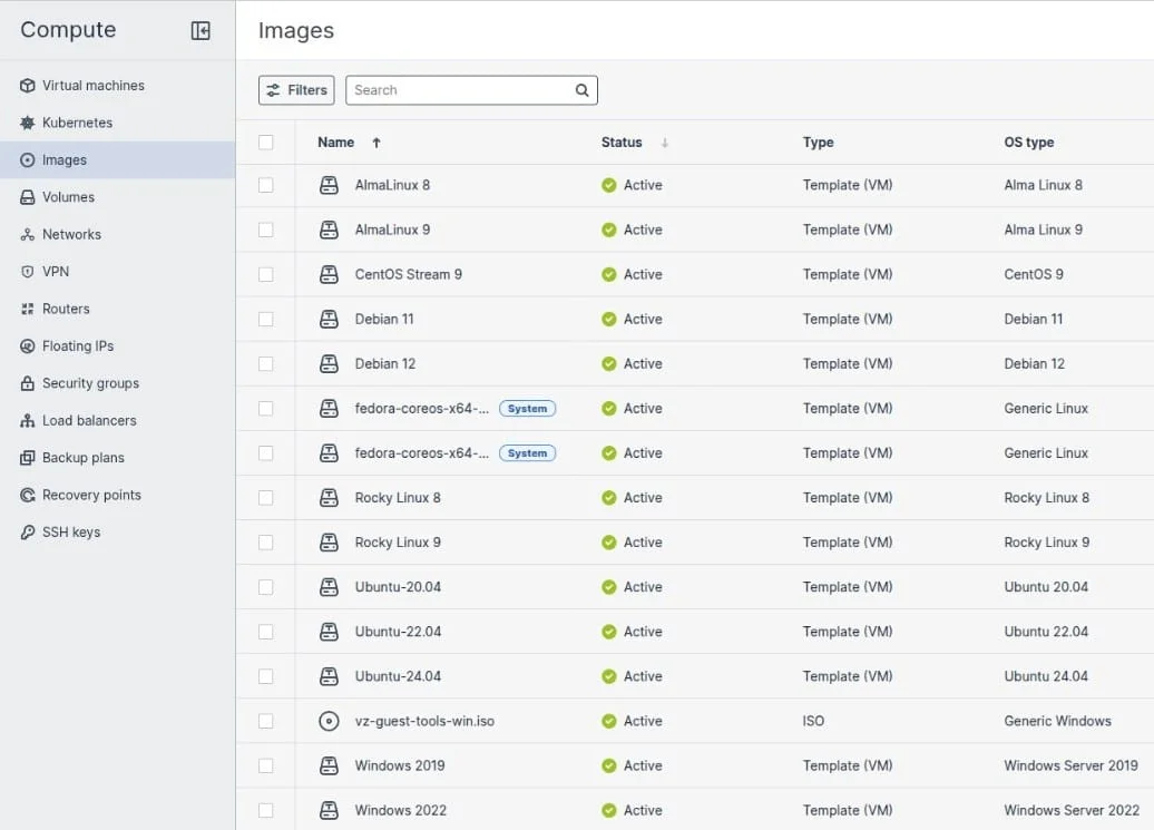 CloudPe Virtual Machine Dashboard