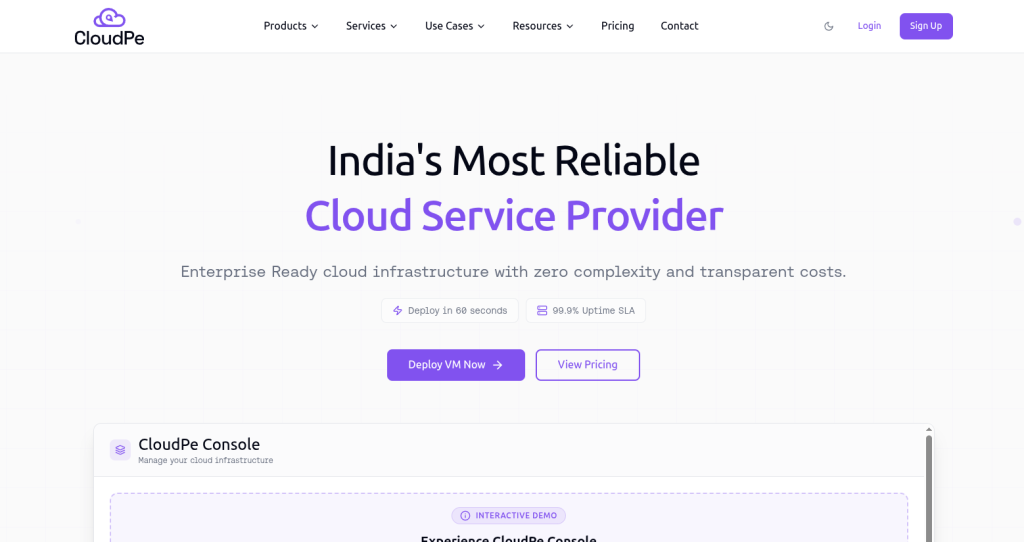 Best cloud provider in India