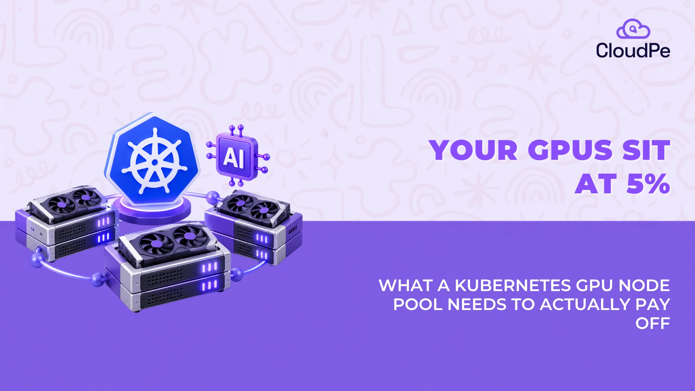Kubernetes platform with GPU node pools for AI workloads
