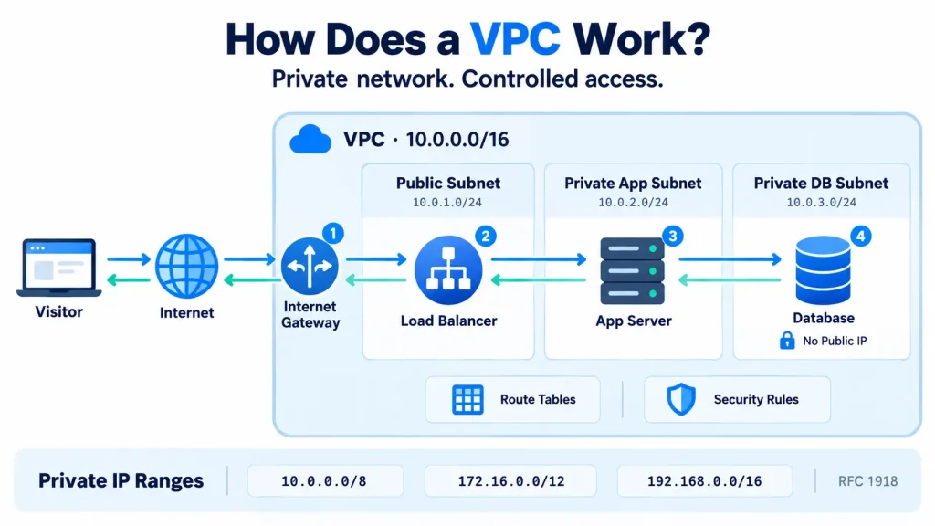 VPC traffic flow explained