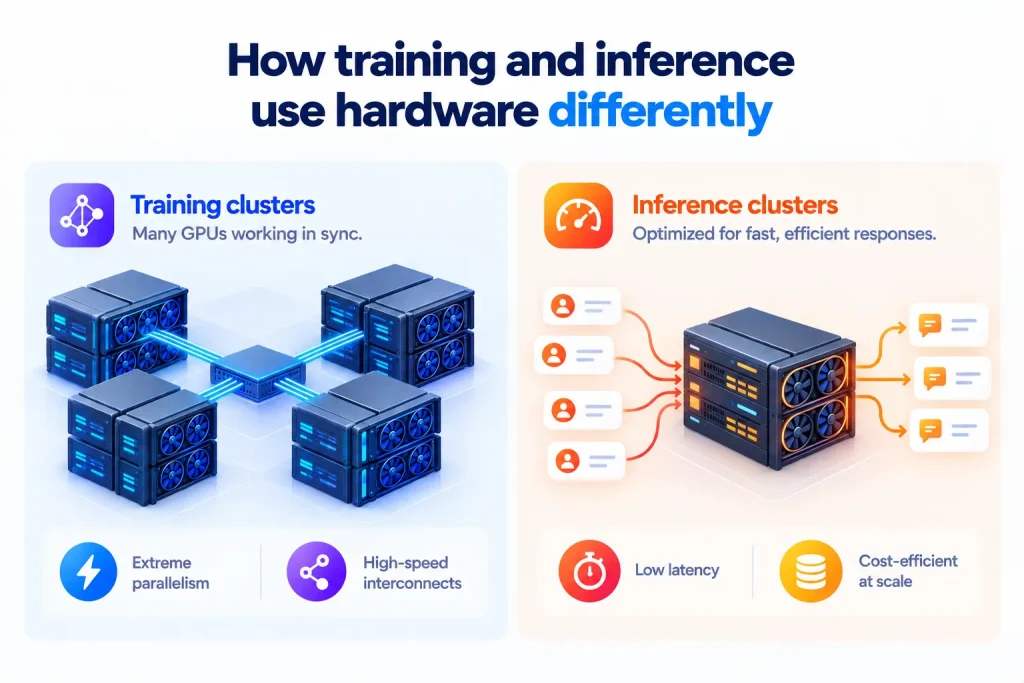 Training Inference use difeerent hardware