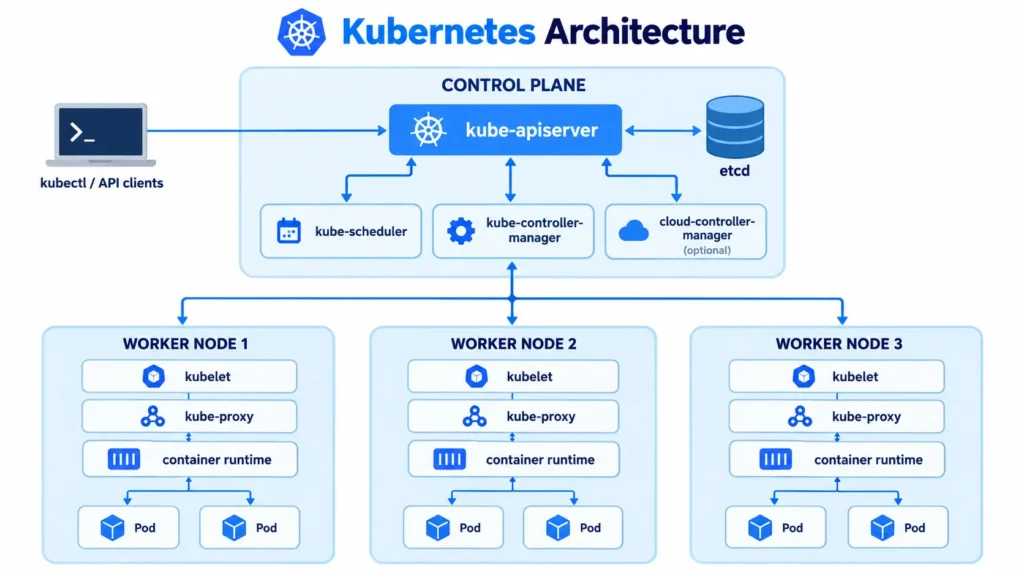 Kubernetes control plane and workers