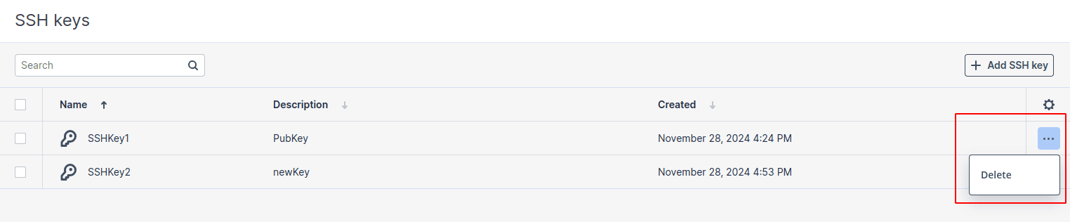 Managing SSH Keys | CloudPe Knowledge Base