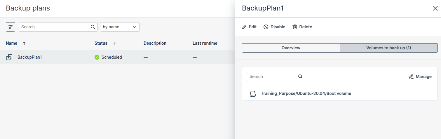 Managing Backups | CloudPe Knowledge Base