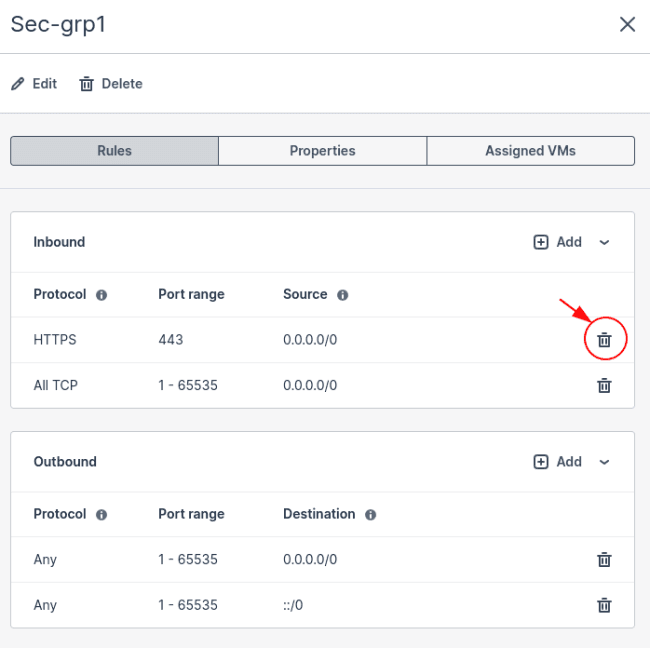 Managing Security Groups | CloudPe Knowledge Base