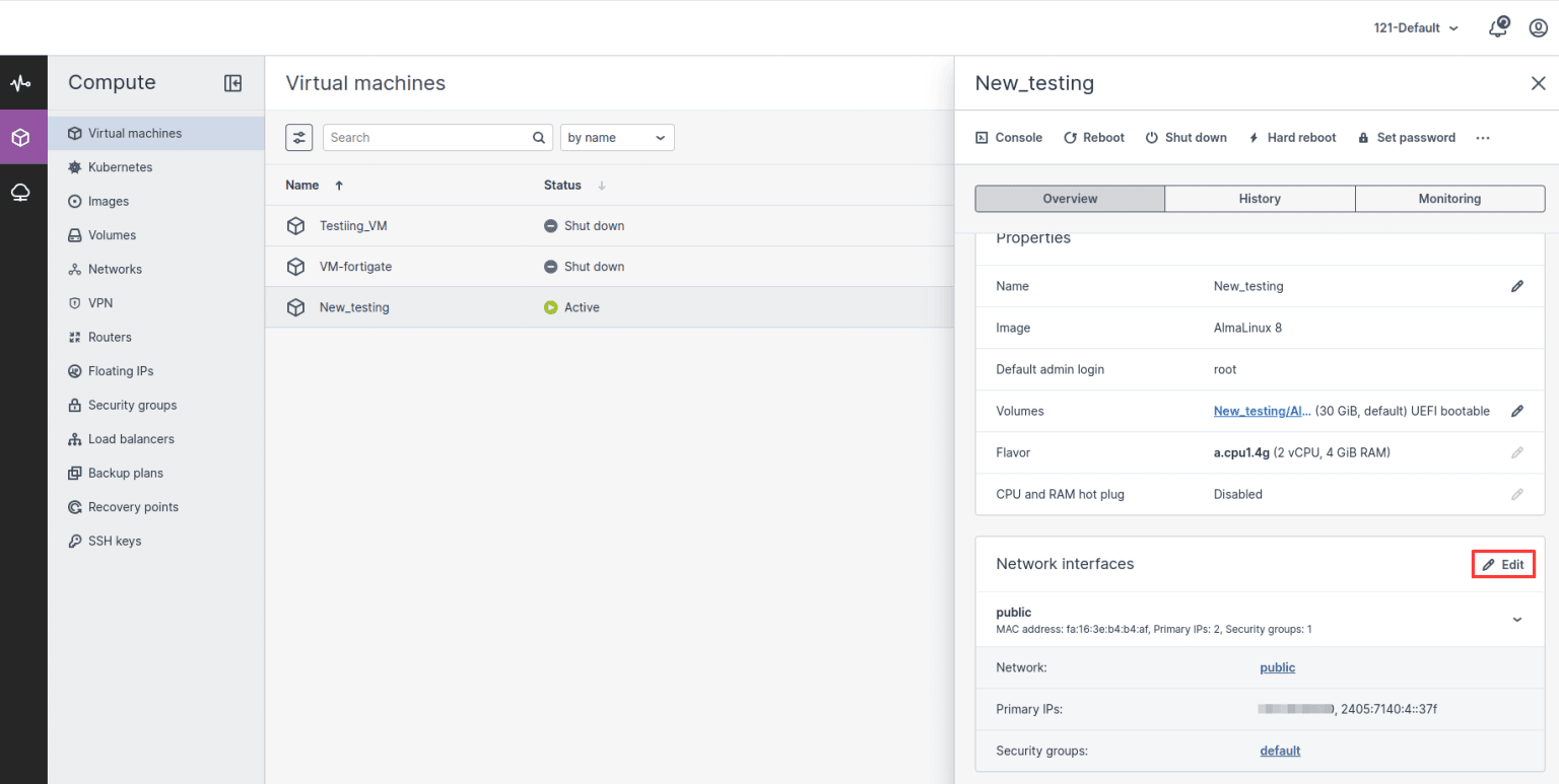 CloudPe Virtual Private Network Creation | CloudPe Knowledge Base