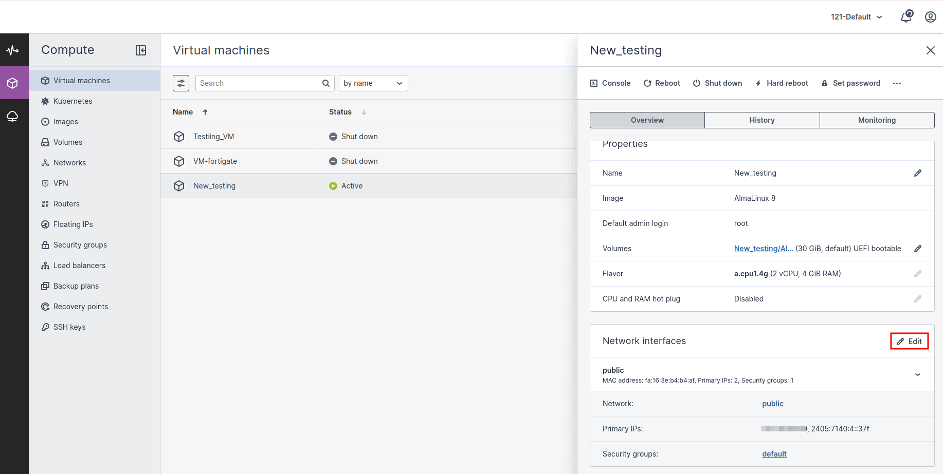 CloudPe Virtual Private Network Creation | CloudPe Knowledge Base