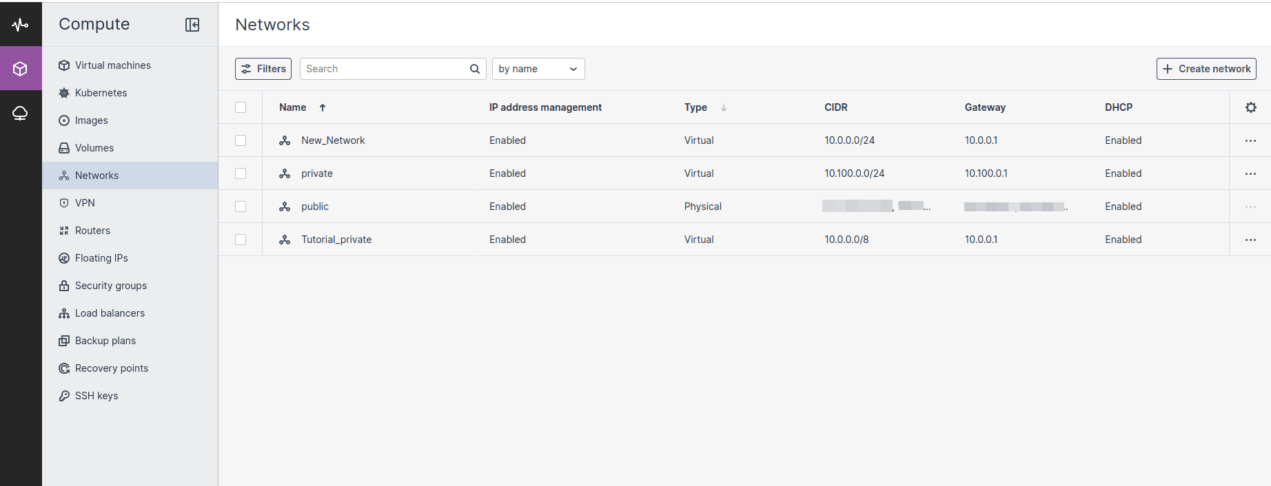 CloudPe Virtual Private Network Creation | CloudPe Knowledge Base