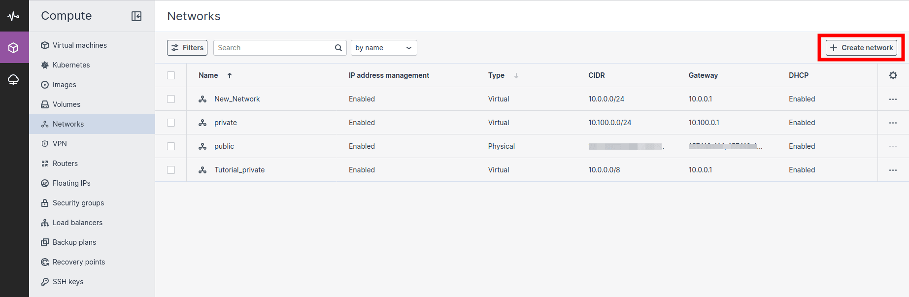 CloudPe Virtual Private Network Creation | CloudPe Knowledge Base