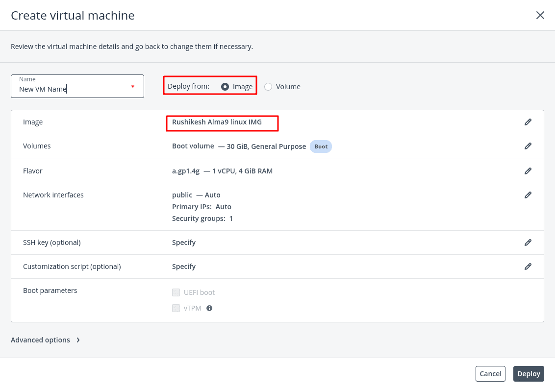 Creating a New Virtual Machine (VM) Using a Snapshot of a Volume ...