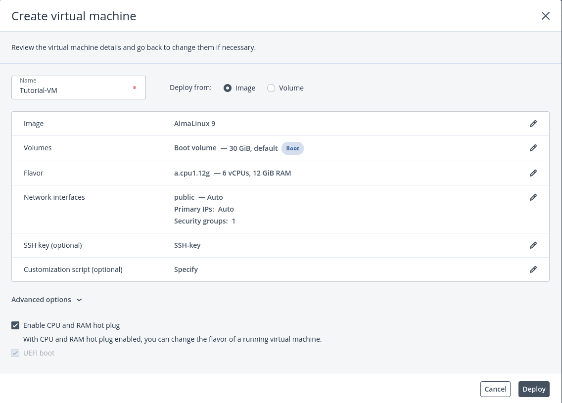 How to create Virtual Machines from Advance Panel | CloudPe Knowledge Base