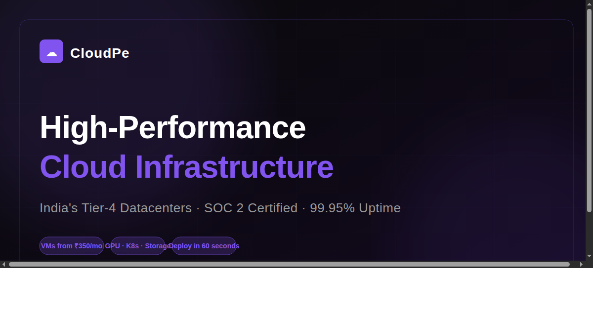 CloudPe Supported Guest Operating System | CloudPe Knowledge Base
